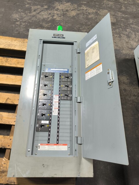 250 Amp. Square D, NF442L2C, panelboard, 600Y/347 VAC, 3 phase, 4