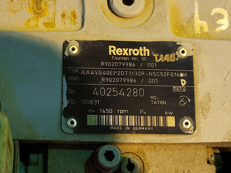 Rexroth #R902079986, axial piston pump, AA4VG40EP2DT1/32R-NSC52F016, new surplus - Image 2