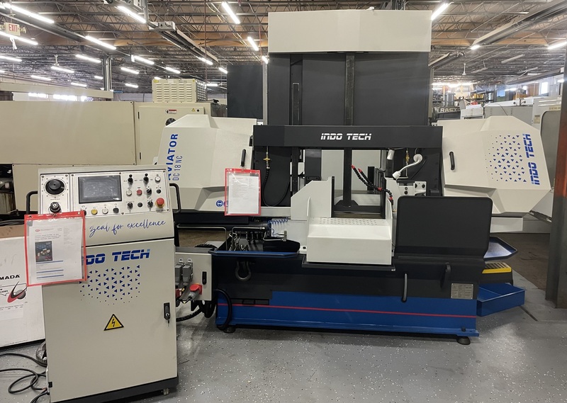 18" x 18" Indotech #CNC-18-DC-Smart-saw, dual column CNC bandsaw, 1.5" x0.05" blade, Omron cnc, coolant, chip - Image 1