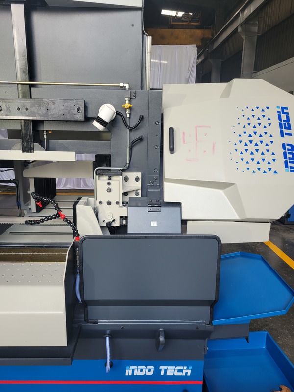 18" x 18" Indotech #CNC-18-DC-Smart-saw, dual column CNC bandsaw, 1.5" x0.05" blade, Omron cnc, coolant, chip - Image 8