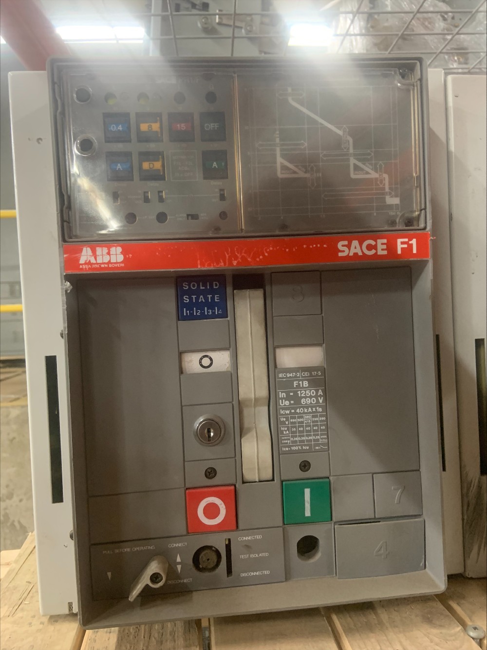 1250 Amps, ABB, F1B, 600 Volts 35kA @ 690 Volts Fixed Breaker - Image 1