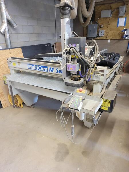 Multicam #M-103, router, linear ATC, 4' x 8', Kufo dust collector, pendant, Auto mist lube, 2002 - Image 1