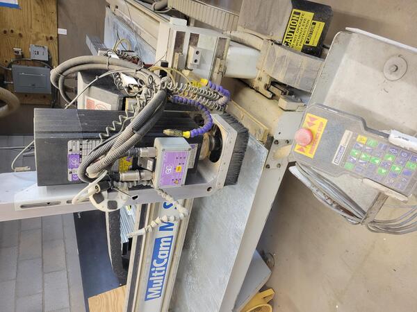 Multicam #M-103, router, linear ATC, 4' x 8', Kufo dust collector, pendant, Auto mist lube, 2002 - Image 3