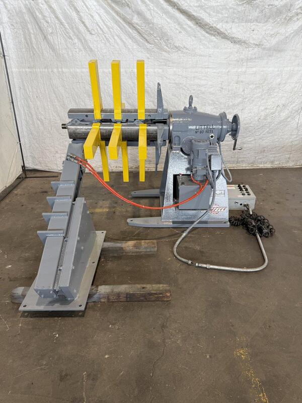 6000 lb. Littell #60-36, powered motorized uncoiler, 36" width, 48" outside dimensions, 16"-20" ID, manual - Image 2