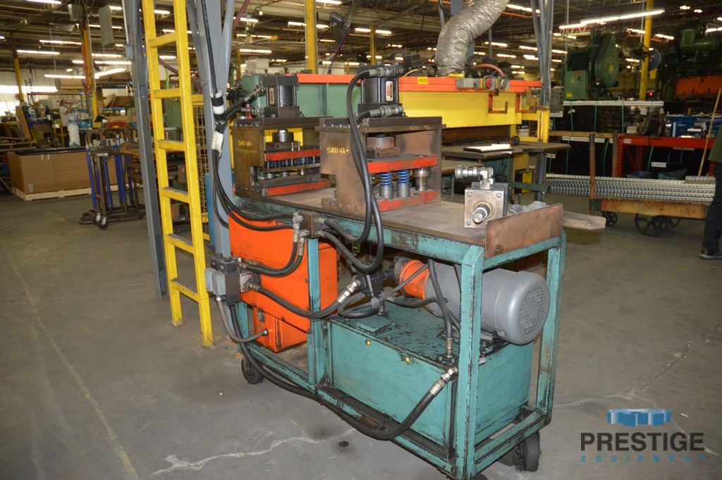1/4" Wire Trimmer & Bender, w/(3) Hydraulic Heads, 0.125"-0.25" diameter Wire capacity, 8' Table length, 10 HP - Image 2