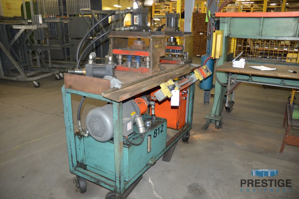 1/4" Wire Trimmer & Bender, w/(3) Hydraulic Heads, 0.125"-0.25" diameter Wire capacity, 8' Table length, 10 HP - Image 3
