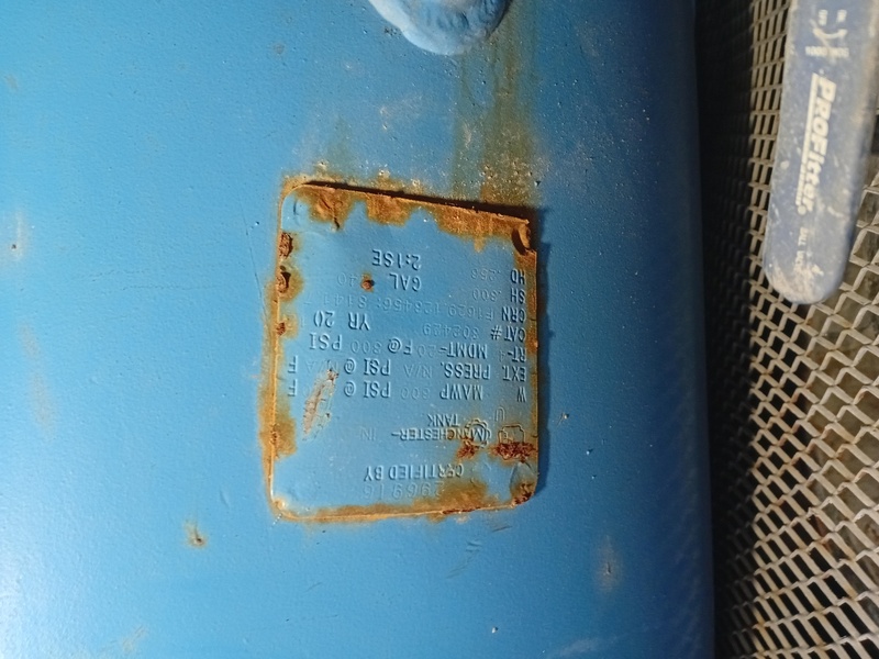 34 cfm, 320 psi, APPL #CP18-1112, air compressor for primary gravity concentrators, 575 V. - Image 9