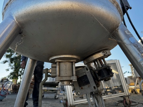 30 gallon DCI, 316L Stainless Steel tank, jacketed, agitated, 18" dia. x 28" straight side, dish top & bottom - Image 6
