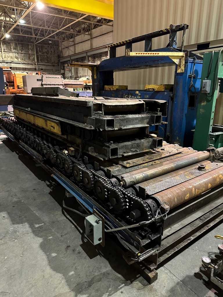 Conveyor for Cut-To-Length line Line, 60" x 6.5" roll face, 2.5" shaft - Image 1