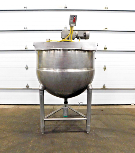 200 gallon Groen, Stainless jacketed mixing kettle, 2 HP, 230/460 V. - Image 1