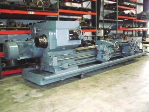 No. 4A Warner & Swasey, M3550, square head, saddle type, 28-1/4" swing o/bed ways, 65" centers, 9-1/4" spinde - Image 1