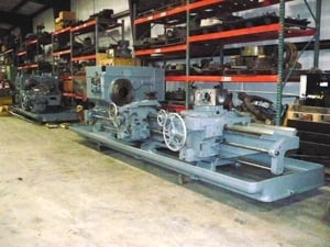No. 4A Warner & Swasey, M3550, square head, saddle type, 28-1/4" swing o/bed ways, 65" centers, 9-1/4" spinde - Image 3