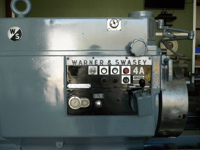 No. 4A Warner & Swasey, M3550, square head, saddle type turret lathe, 28-1/4" swing o/bed ways, 65" center - Image 4