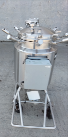 39 gallon Precision Stainless, 150 liter 316 Stainless Steel tank, jacketed, agitated, 45 psi, 22" dia. x 30" - Image 3