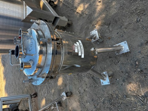 10 gallon Alloy Products, Stainless steel tank, jacketed, 12" dia. x 20" straight side, dish top & bottom, - Image 2