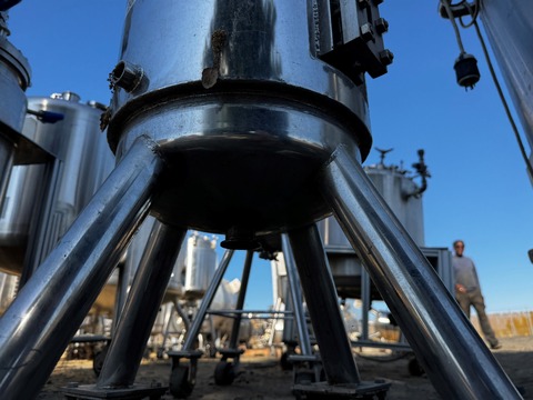 10 gallon Alloy Products, Stainless steel tank, jacketed, 12" dia. x 20" straight side, dish top & bottom, - Image 4