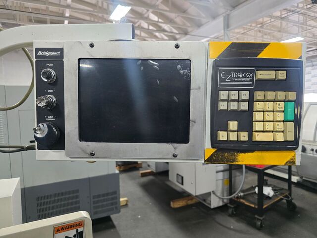 Bridgeport #EZ-Trak-SX, vertical mill, 9" x48"tbl., 2 HP, 33.5"X, 12" Y, 5" Z, 60-4200 RPM, Kurt power draw - Image 8