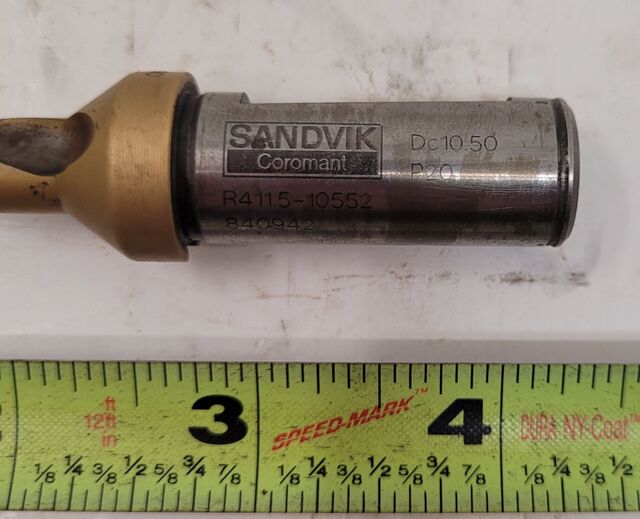 Sandvik R411.5-10552D P20 - 10.5mm Indexable Drill - Image 2