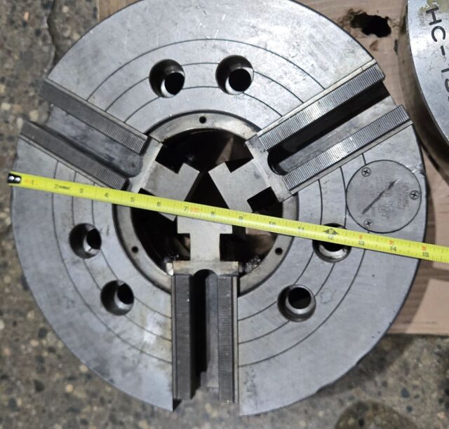 15" Samchully #HC-15, power grip CNC lathe 3-jaw chuck - Image 4