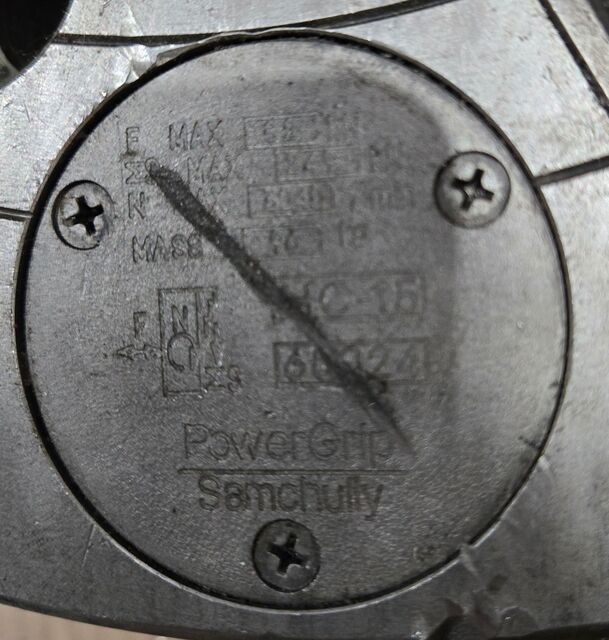 15" Samchully #HC-15, power grip CNC lathe 3-jaw chuck - Image 5