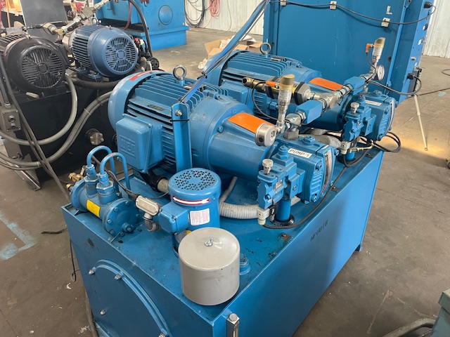 30 HP Dual motor Hydraulic Power Unit, 20 GPM, 3000psi, 100 gallon tank, Control panel, each motors w/ Bosch - Image 1
