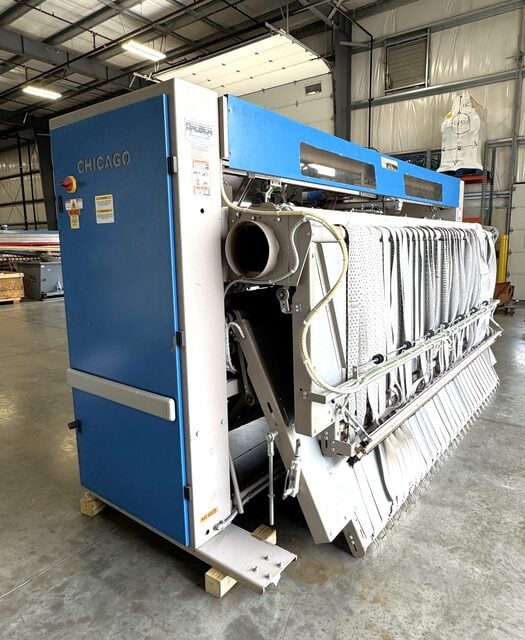 2-Station Chicago #King-Edge-CT-136, Spreader Feeder, VFD, Chi Touch Control, 120" reduced discharge, 2019 - Image 3