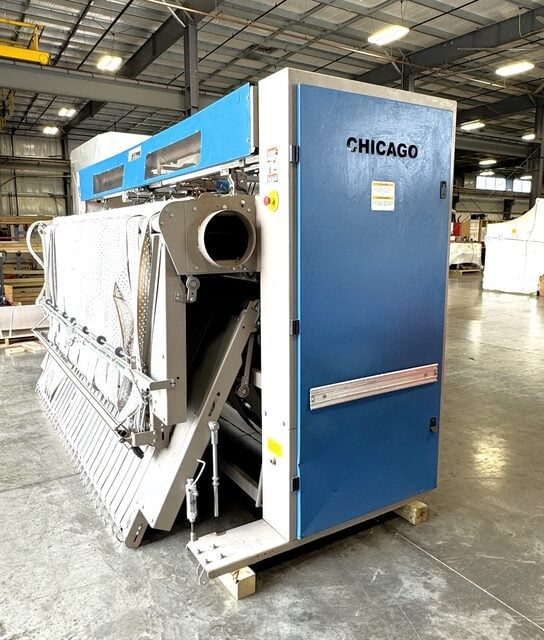 2-Station Chicago #King-Edge-CT-136, Spreader Feeder, VFD, Chi Touch Control, 120" reduced discharge, 2019 - Image 4