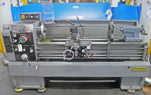 17"/26" x 60" Sharp #1760K, Gap Bed Lathe, 11" swing over cross slide, 2" spindle bore, 50-1800 RPM, D1-6 - Image 1