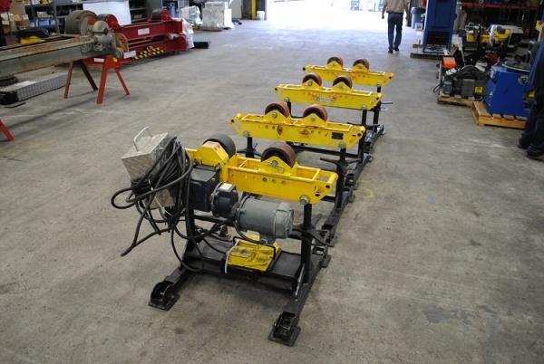 4 Ton, LJ Welding #HD2L-100, pipe rolls, 2"-36" pipe diameter, 28"-40" height range - Image 1