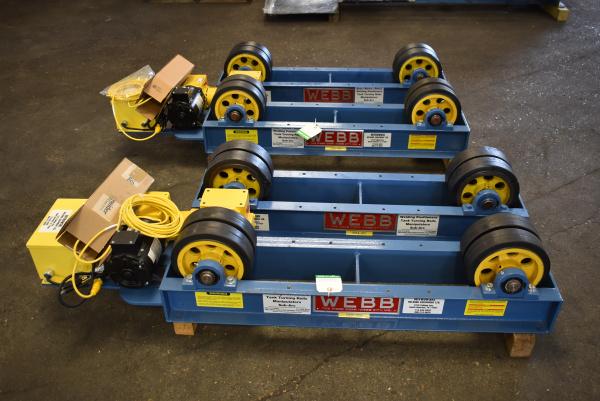 3 Ton, Webb #T6, turning roll, 6000 lb., variable speed, hand pendant - Image 1