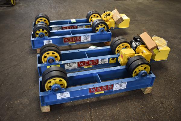 3 Ton, Webb #T6, turning roll, 6000 lb., variable speed, hand pendant - Image 3
