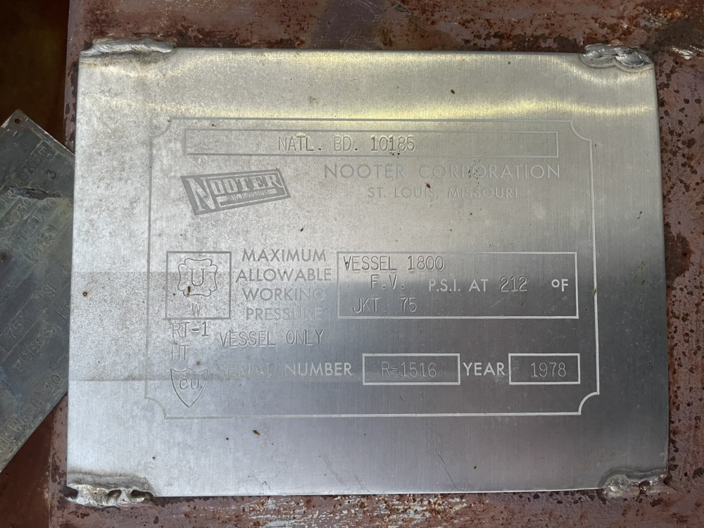 640 gallon Nooter Inconel Reactor, 5' ID x 4' 5"length - Image 6
