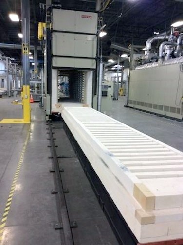 30" width x 44" H x 248" lL Keith, 2250°F electric with door at front and rear #4490 - Image 2