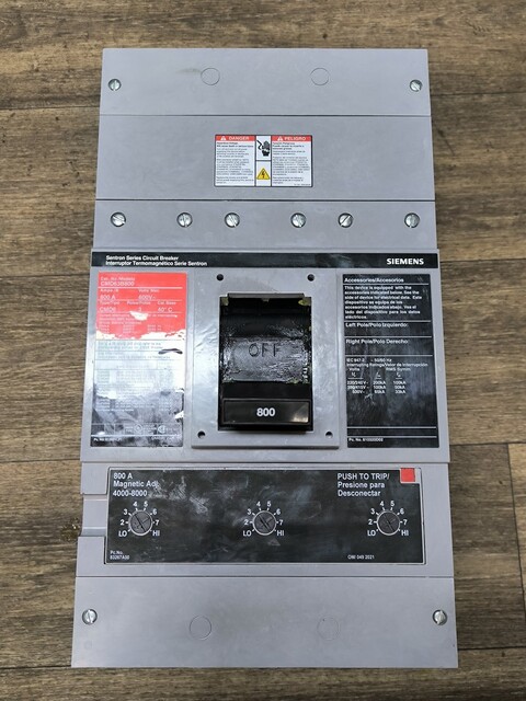 800 Amp, Siemens, CMD63B800, Circuit Breaker, 600V, 3P - Image 4