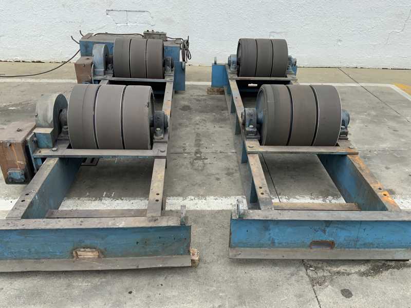 90 Ton, Joe Fuller #JFRD-90/JFRI-90, tank turning rolls, 180000 lb., 20-1/2"wheel diameter, 3 HP, 1999 - Image 2