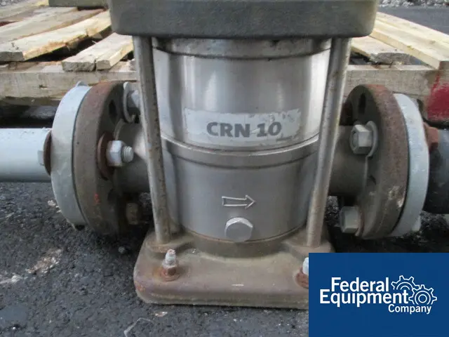 53 GPM @ 114' HD Grundfos #CRN-10, Vertical Centrifugal Pump, 3 HP, 2" in/out, 230 psi, 250°F - Image 3