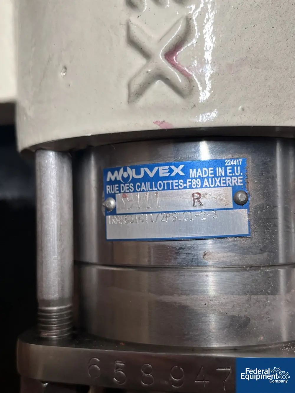 1.5" Mouvex #2PSLC1-2-3, Eccentric Disc Pump, Trans316Ti, 2 HP, 230/460 V., Stainless Steel - Image 2