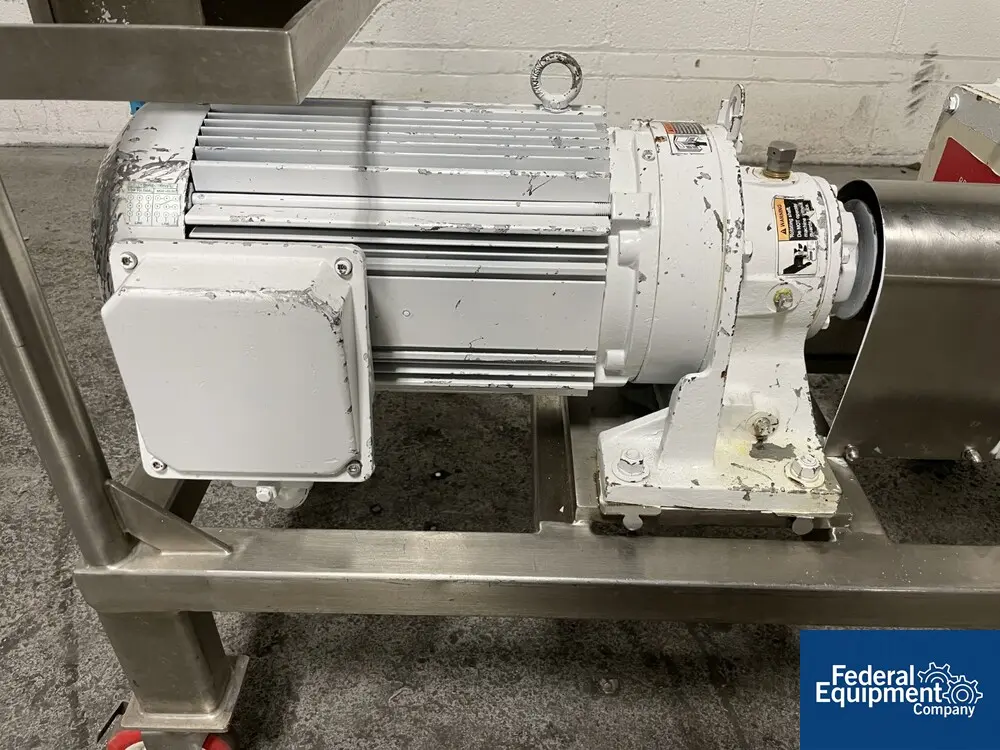 Waukesha Cherry Burrell #18OU2, Positive Displacement Pump, Stainless Steel, 3" in/out, 6:1 gearbox, 10 HP - Image 8
