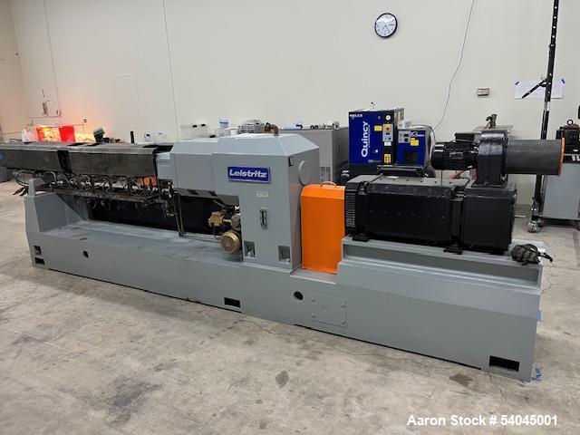 2.36" Leistritz #ZSE-60-GL, Twin Screw Extruder, liquid cooled, 36:1 L/D, 150 HP, 9 zones, Side Stuffer - Image 1