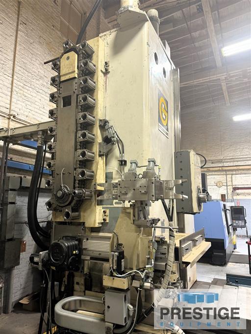 5" Giddings & Lewis #PC-50, CNC Horizontal Boring Mill, Table Type, 120" X, 72" Y, 36" Z, 70" width Travel - Image 4