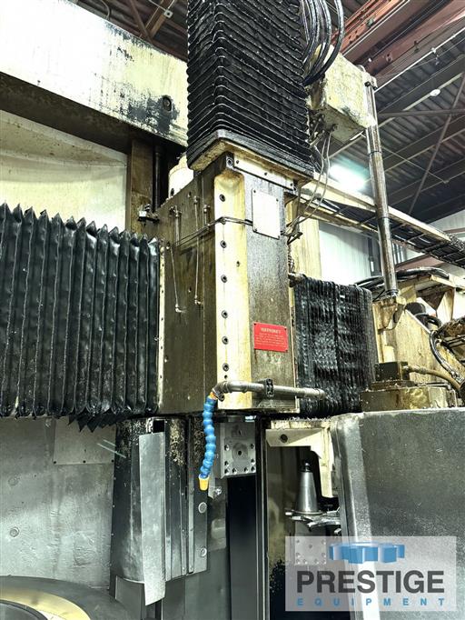 Giddings & Lewis #VTC-60, CNC Vertical Boring Mill w/2 Rams, 4-Axis, 60" Table diameter, 72" Swing, 60" 3-Jaw - Image 5