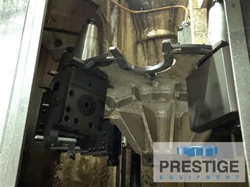 Giddings & Lewis #VTC-60, CNC Vertical Boring Mill w/2 Rams, 4-Axis, 60" Table diameter, 72" Swing, 60" 3-Jaw - Image 6