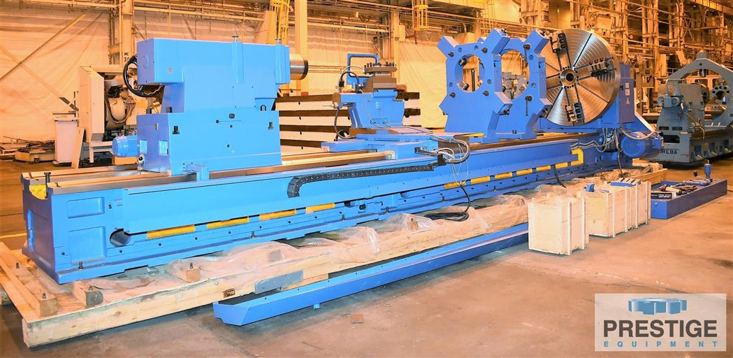 56.7" x 315" Tru-Turn #1440/8M, Lathe, 43.3" width Guide Way, 5.11" Bore, 49.2" diameter Face Plate, 40 HP - Image 6