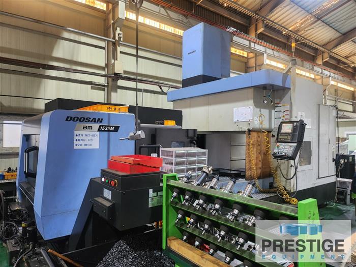 Daewoo Doosan #BM-1530M, CNC Bridge Type Vertical Machining Center, 118.1" X Travel, 59" Y Travel, 31.5" Z - Image 1