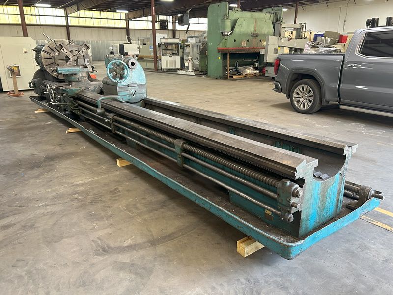 42" x 240" LeBlond, hollow spindle engine lathe, 12" thru hole, 4-jaw 36" chuck, 3-jaw 24" chuck, 20 HP - Image 2