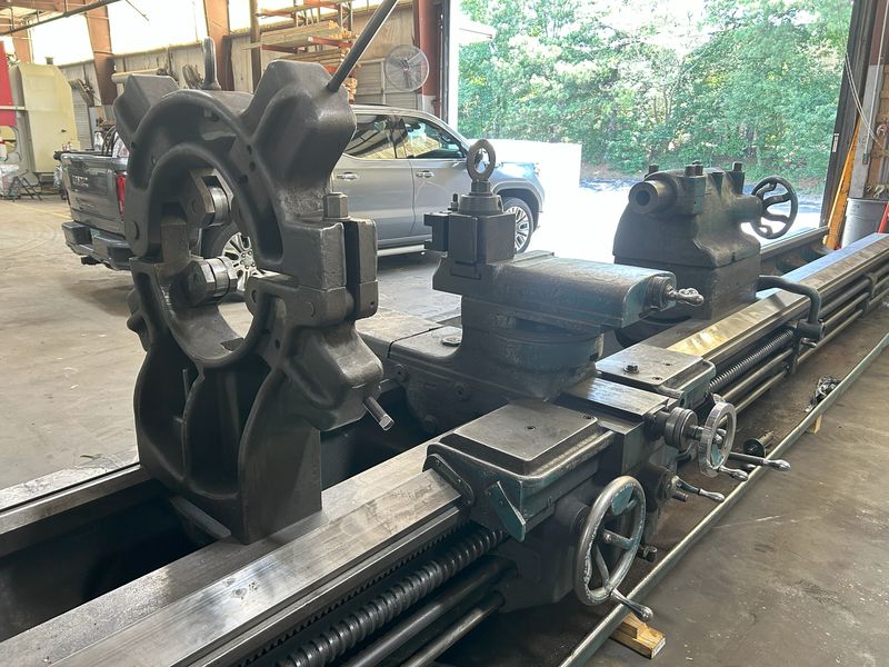 42" x 240" LeBlond, hollow spindle engine lathe, 12" thru hole, 4-jaw 36" chuck, 3-jaw 24" chuck, 20 HP - Image 5