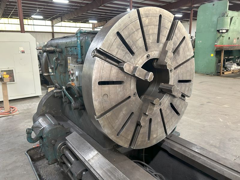 42" x 240" LeBlond, hollow spindle engine lathe, 12" thru hole, 4-jaw 36" chuck, 3-jaw 24" chuck, 20 HP - Image 6