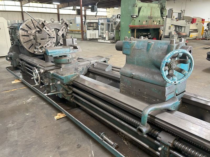 42" x 240" LeBlond, hollow spindle engine lathe, 12" thru hole, 4-jaw 36" chuck, 3-jaw 24" chuck, 20 HP - Image 7