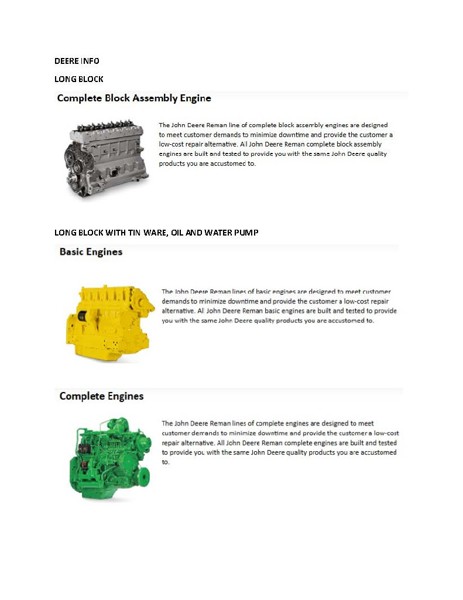 170 HP John Deere #6068TF150, Engine, rebuilt, warranty - Image 4