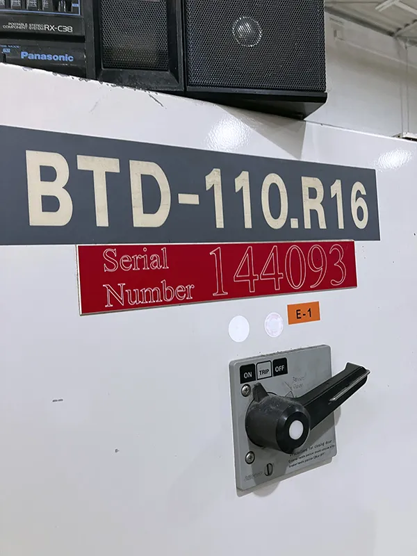 4.33" Toshiba #BTD-110-R16, horizontal boring mill table type, 38 automatic tool changer, 78.8"X, 59.1"Y, 57" - Image 7